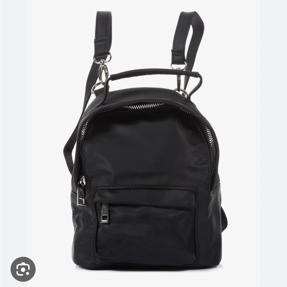 Missguided black mini backpack
